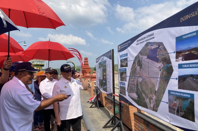 Kementerian PUPR selesaikan pembangunan Bendungan Cipanas di Sumedang