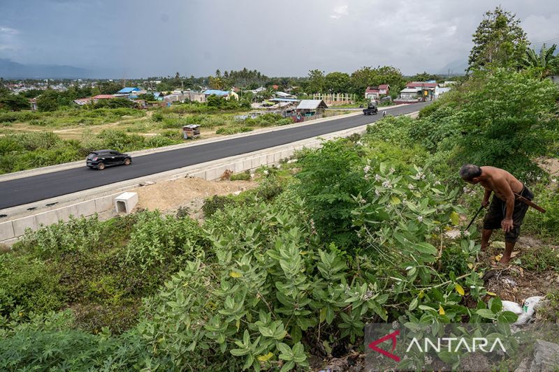 Penggunaan kembali jalan di bekas likuifaksi Balaroa 