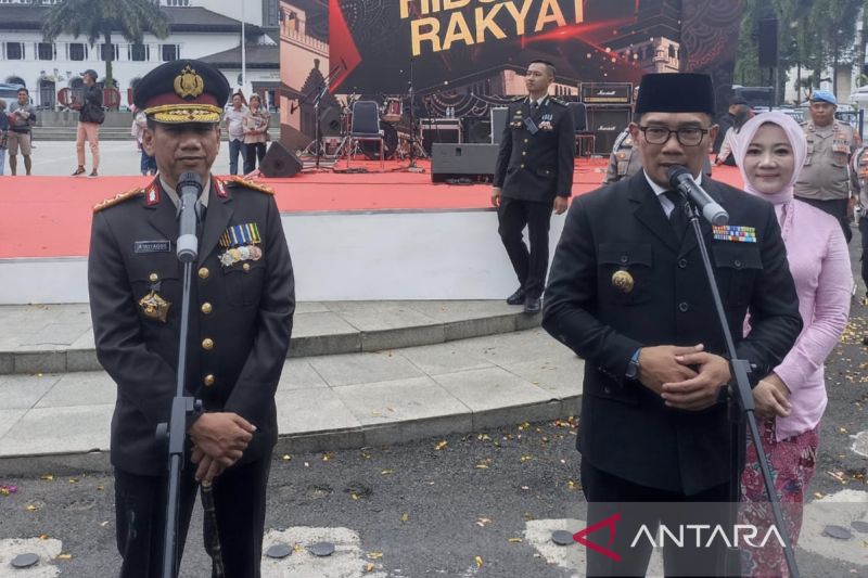Gubernur Jawa Barat: Nilai kondusifitas 80 bukti Polri dekat dengan rakyat