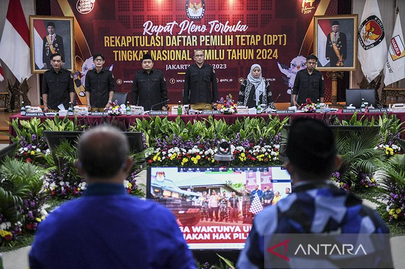 KPU Tetapkan 204.807.222 DPT Pemilu 2024 - ANTARA News