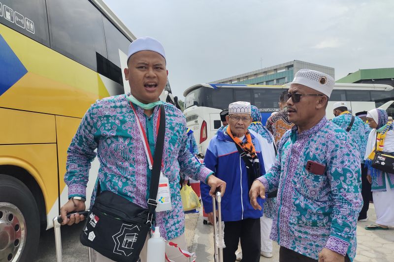 Kepulangan jamaah haji kloter pertama asal Lampung Utara