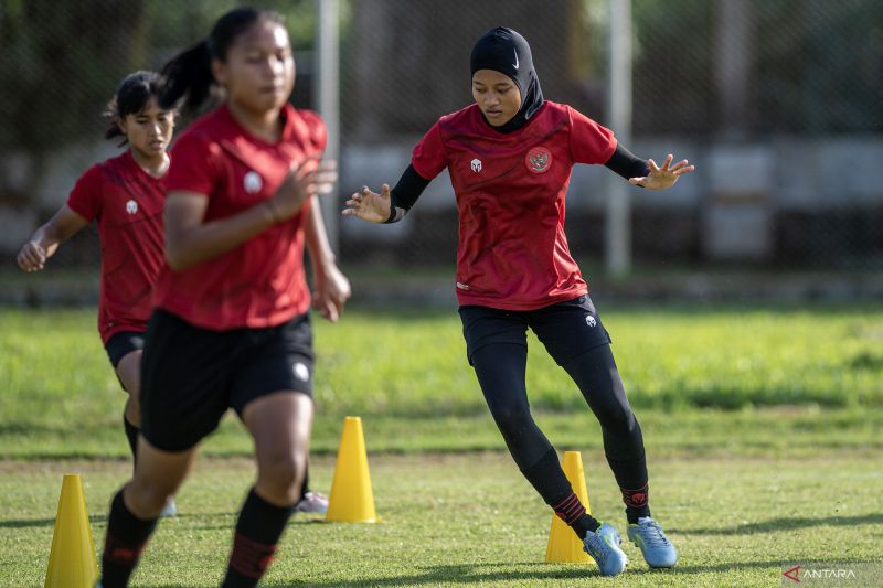 Latihan Timnas Indonesia jelang Semi Final AFF U-19