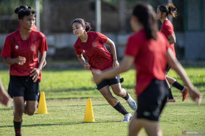 Latihan Timnas Indonesia jelang Semi Final AFF U-19