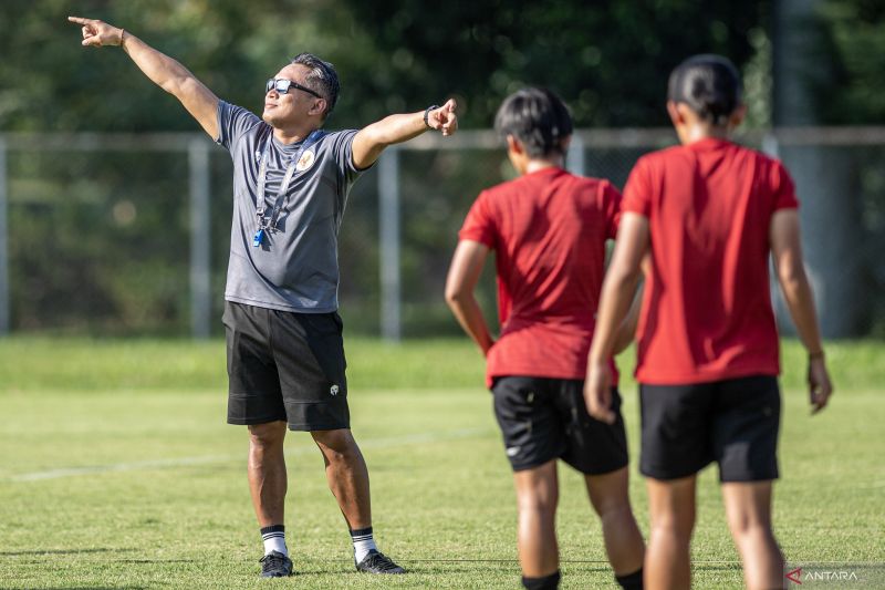 Latihan Timnas Indonesia jelang Semi Final AFF U-19