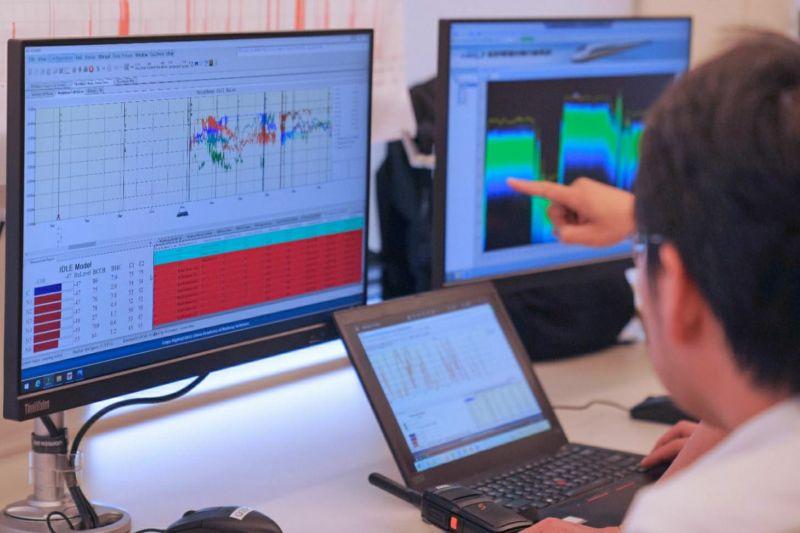 KCIC mengukur kebersihan frekuensi untuk pastikan komunikasi kereta cepat