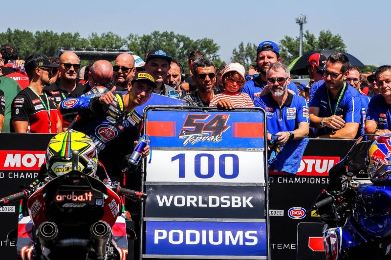 Toprak rayakan podium ke-100 di WSBK