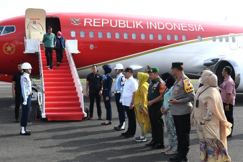 Presiden Jokowi tiba di Bengkulu untuk kunjungan kerja