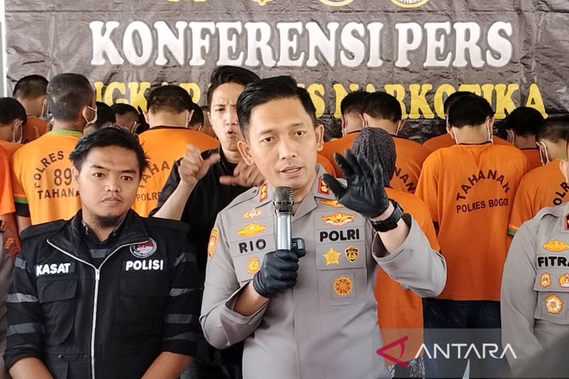 Polres Bogor tangkap 32 tersangka kasus narkoba dalam satu bulan