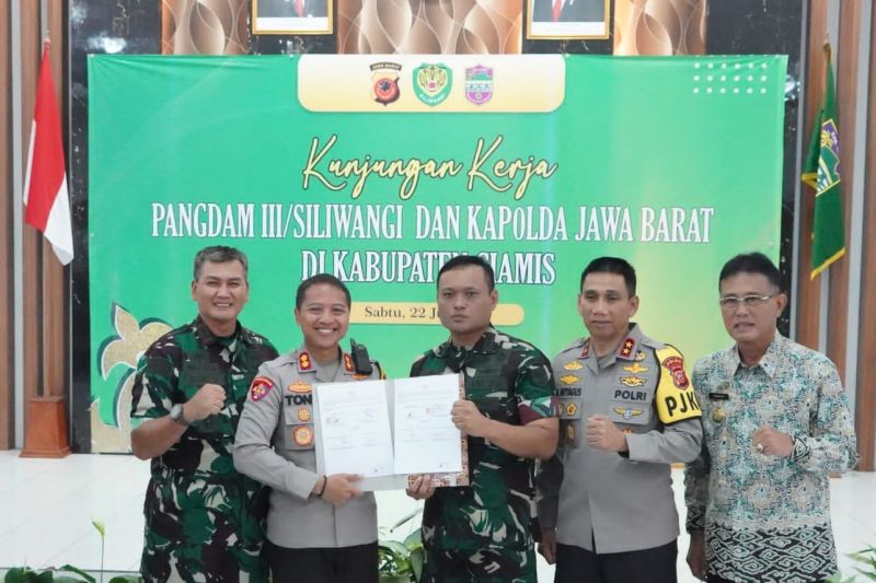 Kolaborasi Kodim 0613/Ciamis dengan Polres dan Pemda optimalkan ketahanan pangan