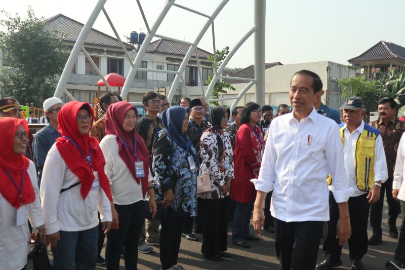Presiden Jokowi sebut sodetan Ciliwung kurangi 62 persen banjir Jakarta