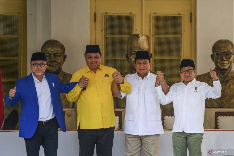 Golkar, PKB, Dan PAN Berkoalisi Dukung Prabowo Sebagai Capres - ANTARA ...