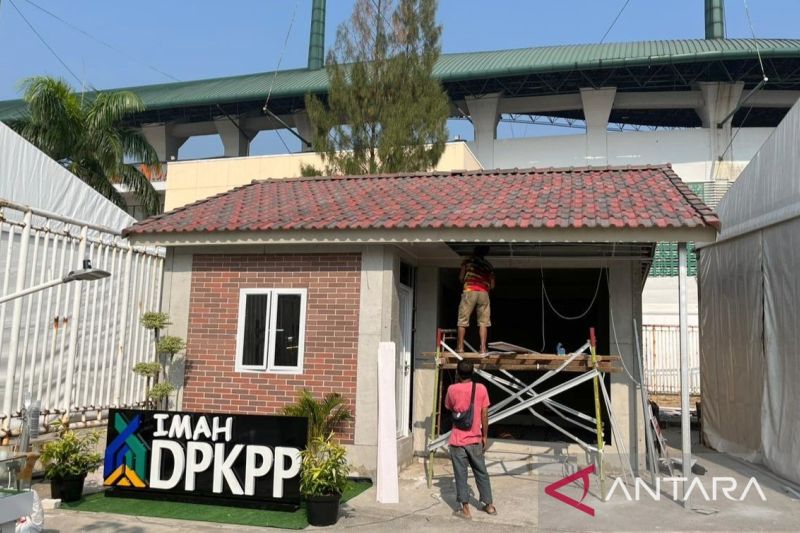 Rumah tahan gempa dipamerkan pada Bogor Fest di Stadion Pakansari