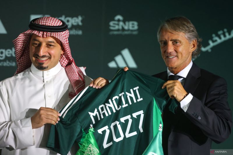 Roberto Mancini yakin sepak bola Arab Saudi akan berkembang seperti negara di Eropa