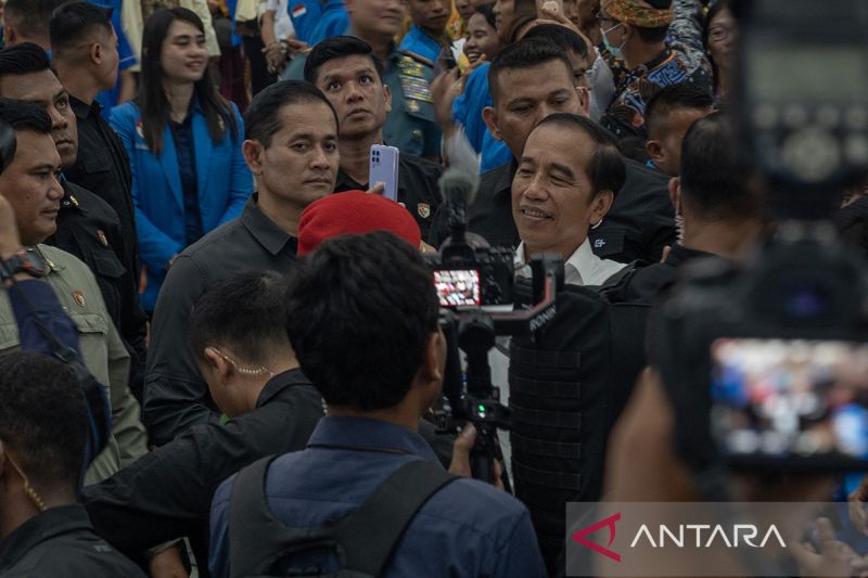 Presiden Jokowi beri motivasi kepada mahasiswa