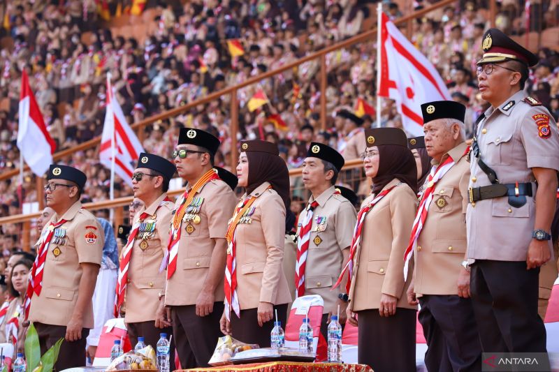 36.800 anggota Pramuka Jabar meriahkan puncak HUT ke-62