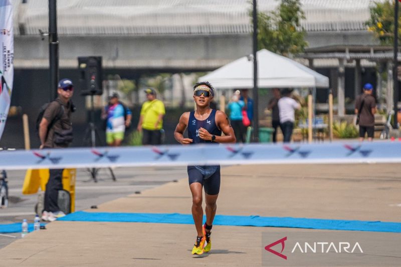 Jabar jadi juara umum triathlon babak kualifikasi PON XXI