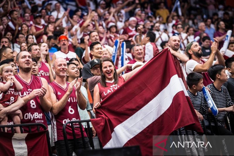 Timnas basket Latvia senang dengan dukungan dari fans Indonesia di Piala Dunia FIBA