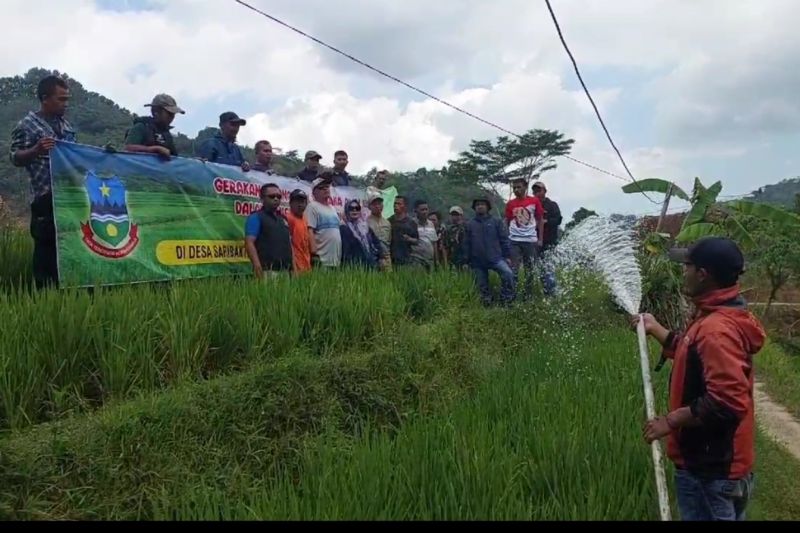 BPTPH Jawa Barat lakukan pompanisasi air untuk lahan kekeringan di Garut