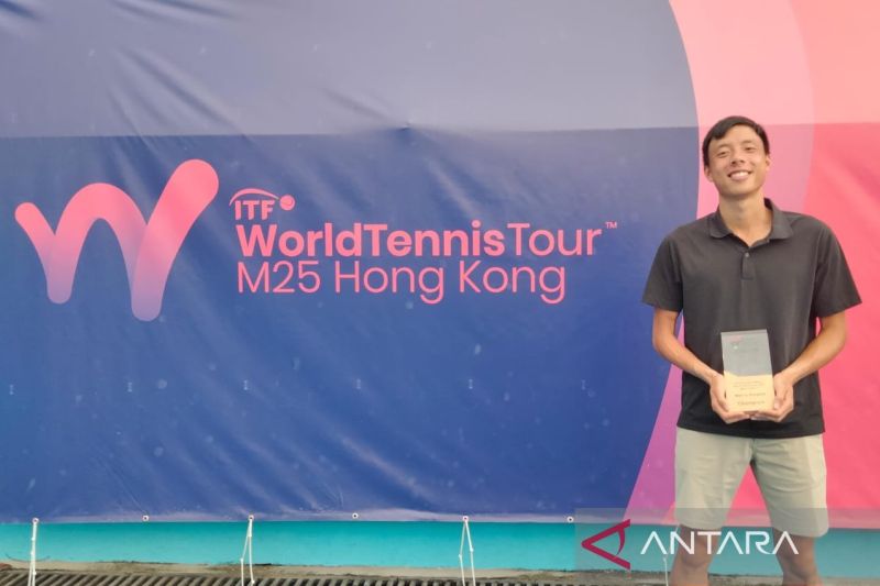 Petenis Indonesia Justin Barki raih gelar juara ITF World Tennis Tour di Hong Kong