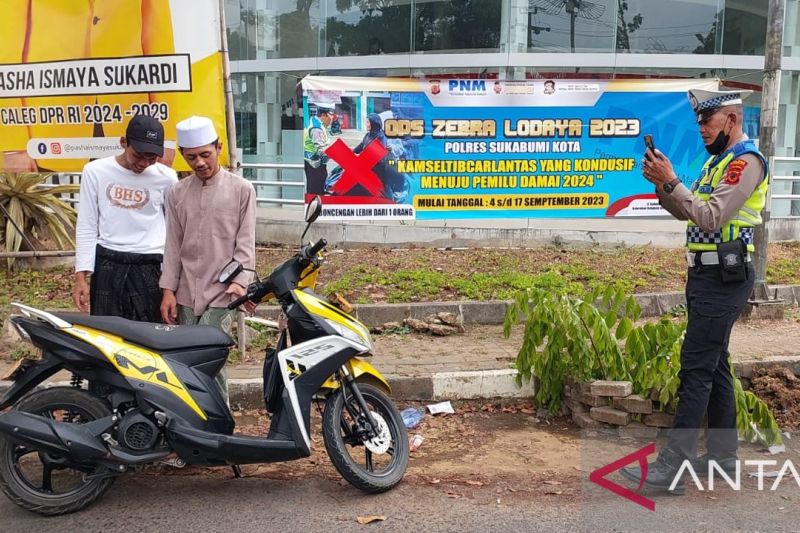 Operasi Zebra Lodaya 2023 polantas jaring seratusan pelanggar lalu lintas