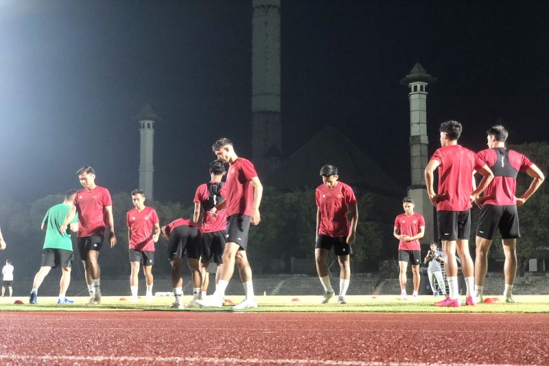 Timnas Indonesia U-23 bersiap laga lawan Turkmenistan pada laga pamungkas grup K