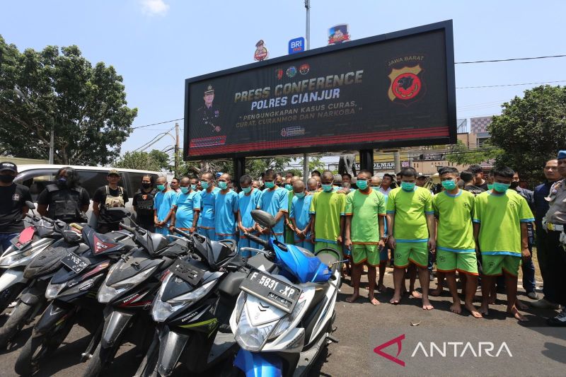 Polres Cianjur ringkus 31 pelaku kriminal dalam 3 pekan