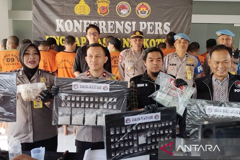 Polres Bogor ringkus 23 pengedar narkoba dalam 2 pekan