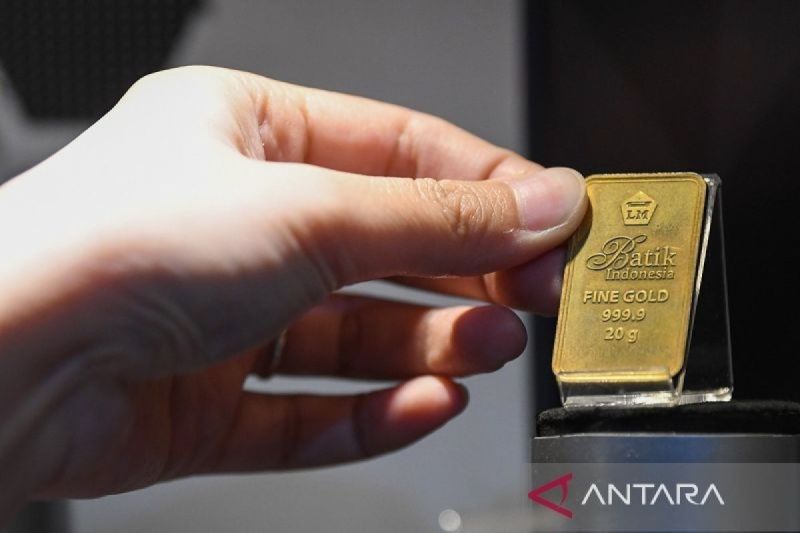 Harga emas Antam Selasa pagi turun Rp10.000