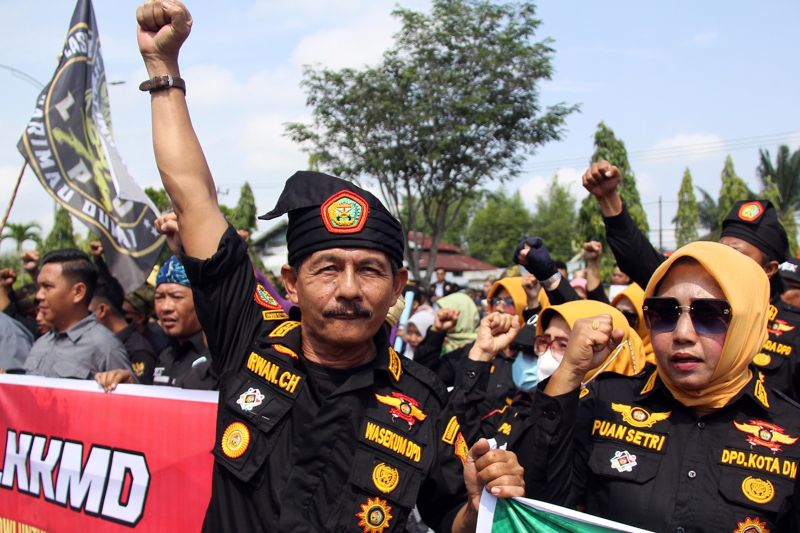 Unjuk rasa Melayu Riau peduli Rempang