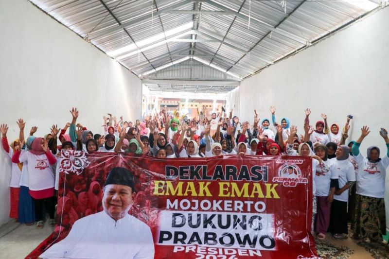 Emak-emak Jatim dan Jawa Barat deklarasikan Permata 08 menangkan Prabowo