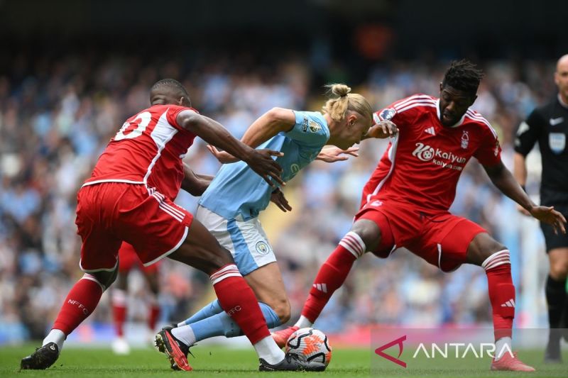 Liga Inggris: Manchester City tekuk Nottingham Forest 2-0 - Foto