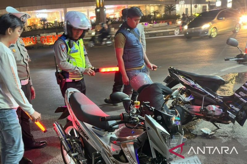 Polres Cianjur jaring 49 sepeda motor dengan knalpot bising