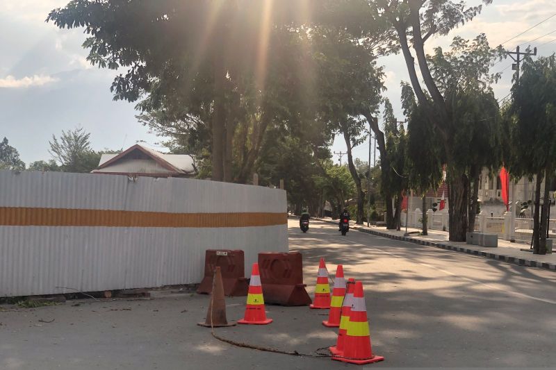 Jalan Balaikota ditutup jelang HUT Kota Palu