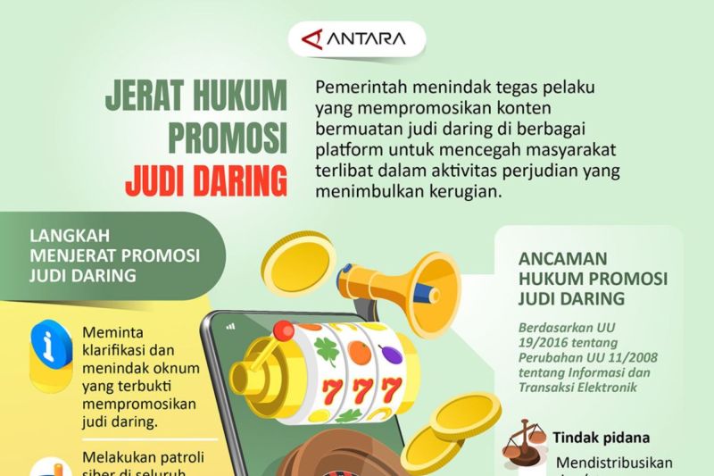 Catat! Jerat hukum promosi judi daring