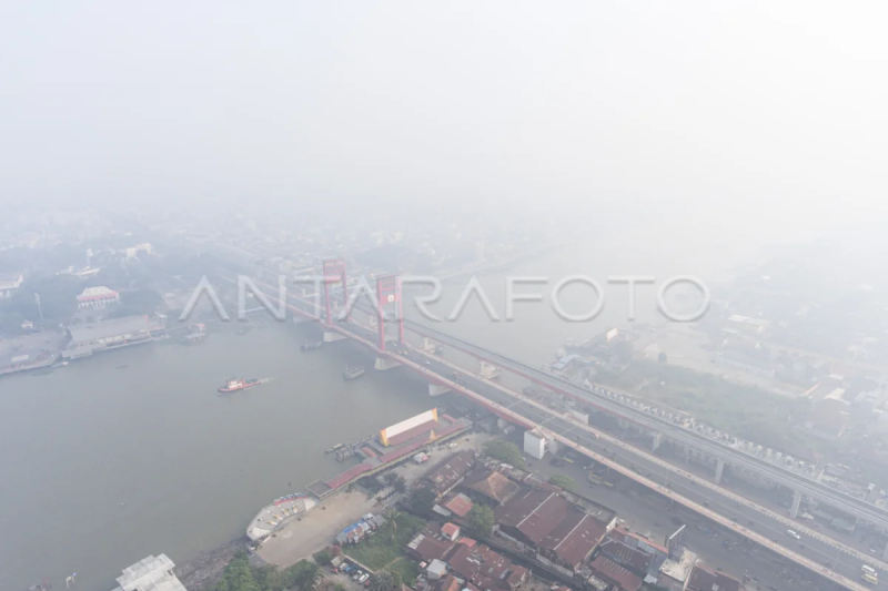 Bencana kabut asap di Palembang