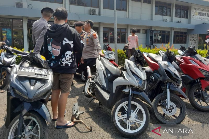 23 sepeda motor yang lakukan balapan liar di Garut disita polisi