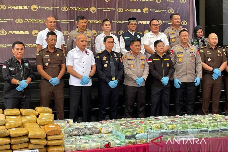 Polda Metro Jaya Musnahkan Ratusan Kilo Barang Bukti Narkoba - ANTARA News