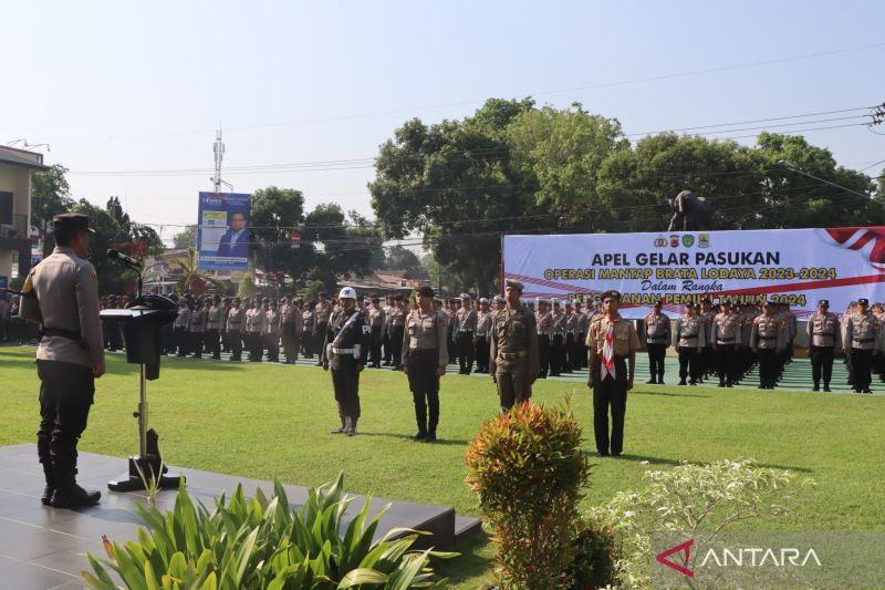 Polresta Cirebon kerahkan 1.268 personel pengamanan Pemilu 2024