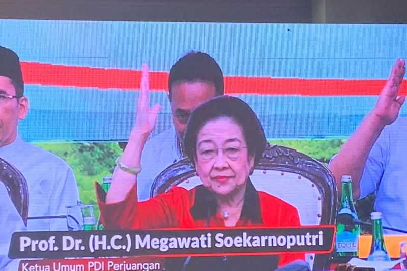 Megawati resmi umumkan Mahfud MD sebagai bakal cawapres pendamping Ganjar