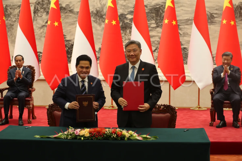 Penandatanganan nota kesepahaman Indonesia dengan China