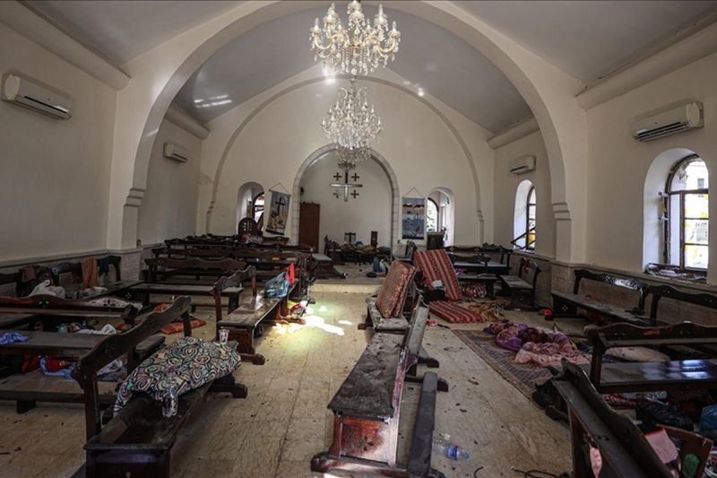 Setelah RS, Israel juga bom gereja ortodoks di Gaza