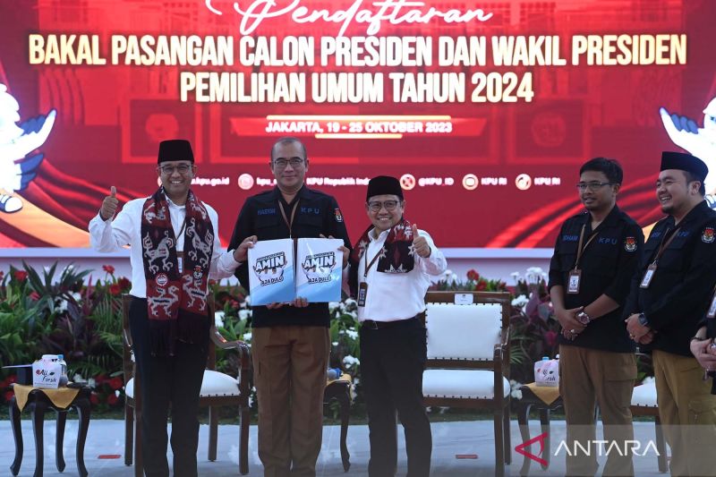 KPU: Dokumen pendaftaran Anies-Cak Imin lengkap