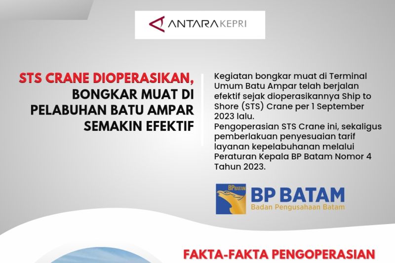 STS Crane dioperasikan, bongkar muat di Pelabuhan Batu Ampar semakin efektif