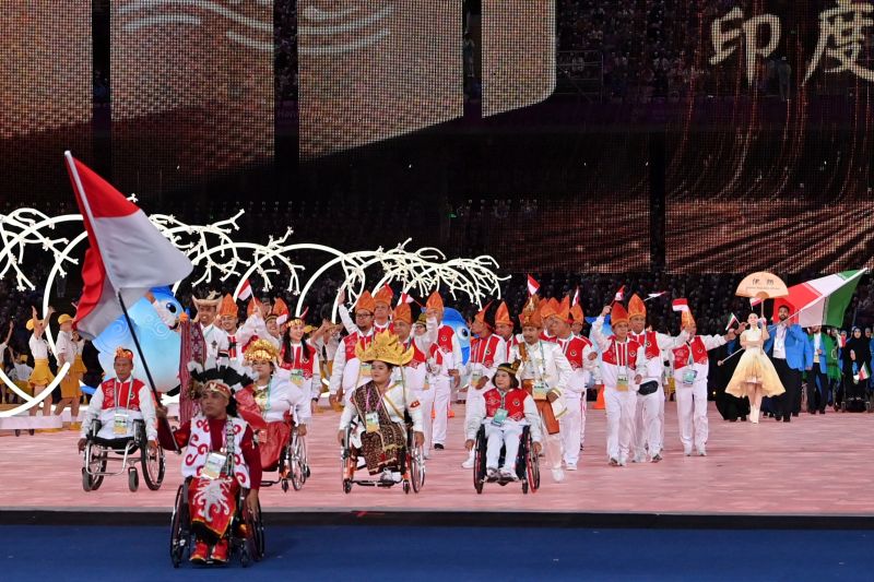 Tim Indonesia bawa keragaman budaya Nusantara di defile APG Hangzhou