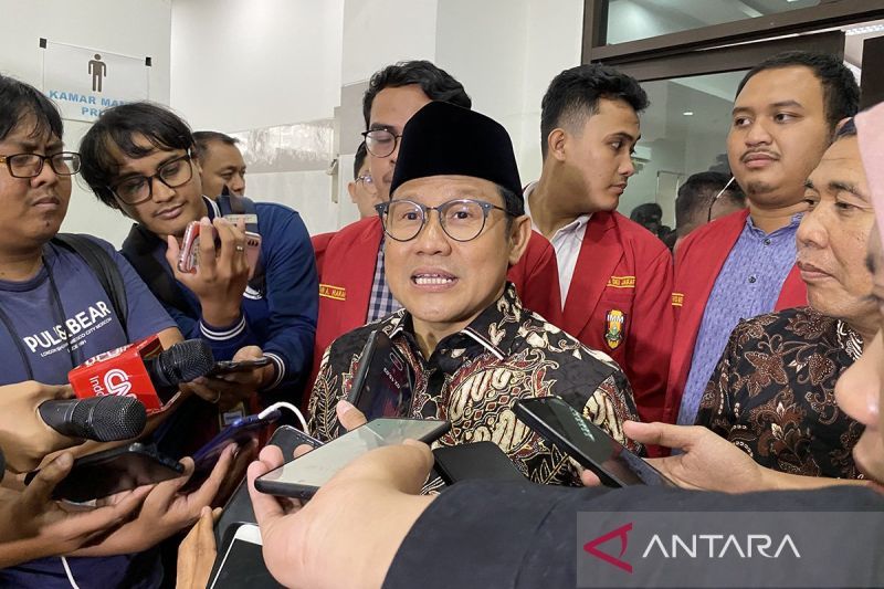 Muhaimin Tanggapi Dukungan Barikade Gus Dur Ke Ganjar Mahfud Antara News