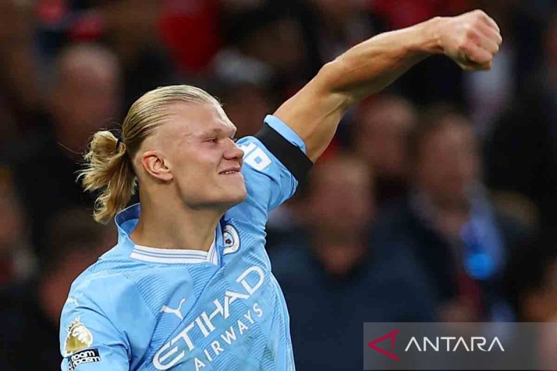 Erling Haaland diragukan tampil bela Man City lawan Liverpool