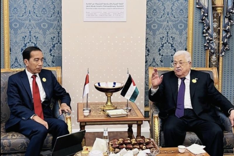 Jokowi kepada Mahmoud Abbas Tindakan keji di Palestina langgar hukum Internasional