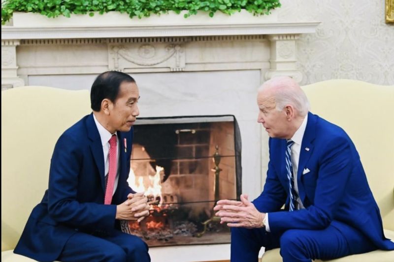 Presiden Jokowi ajak AS berkontribusi redakan agresi Israel demi perdamaian global