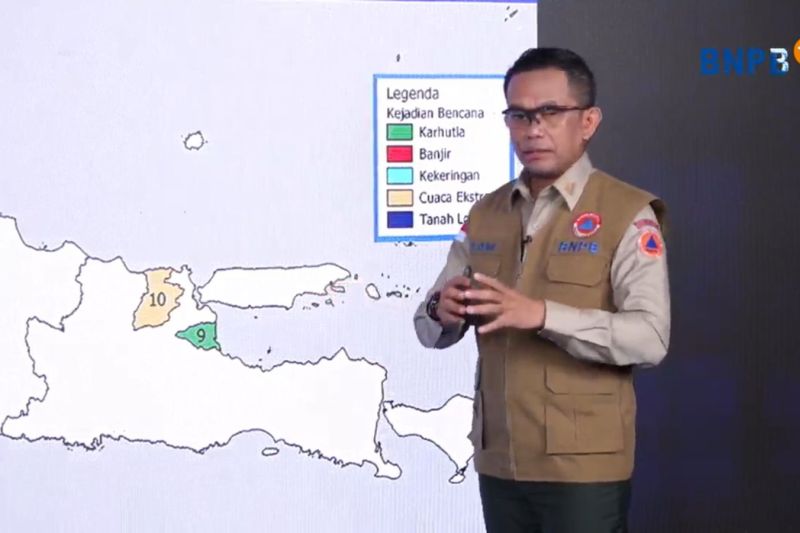 Kekeringan lama di Pulau Jawa picu longsor saat terjadi hujan, kata BNPB