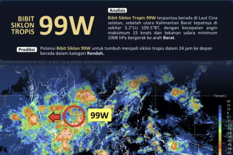 BMKG deteksi pertumbuhan awan hujan signifikan di Bandung dan kota besar lain